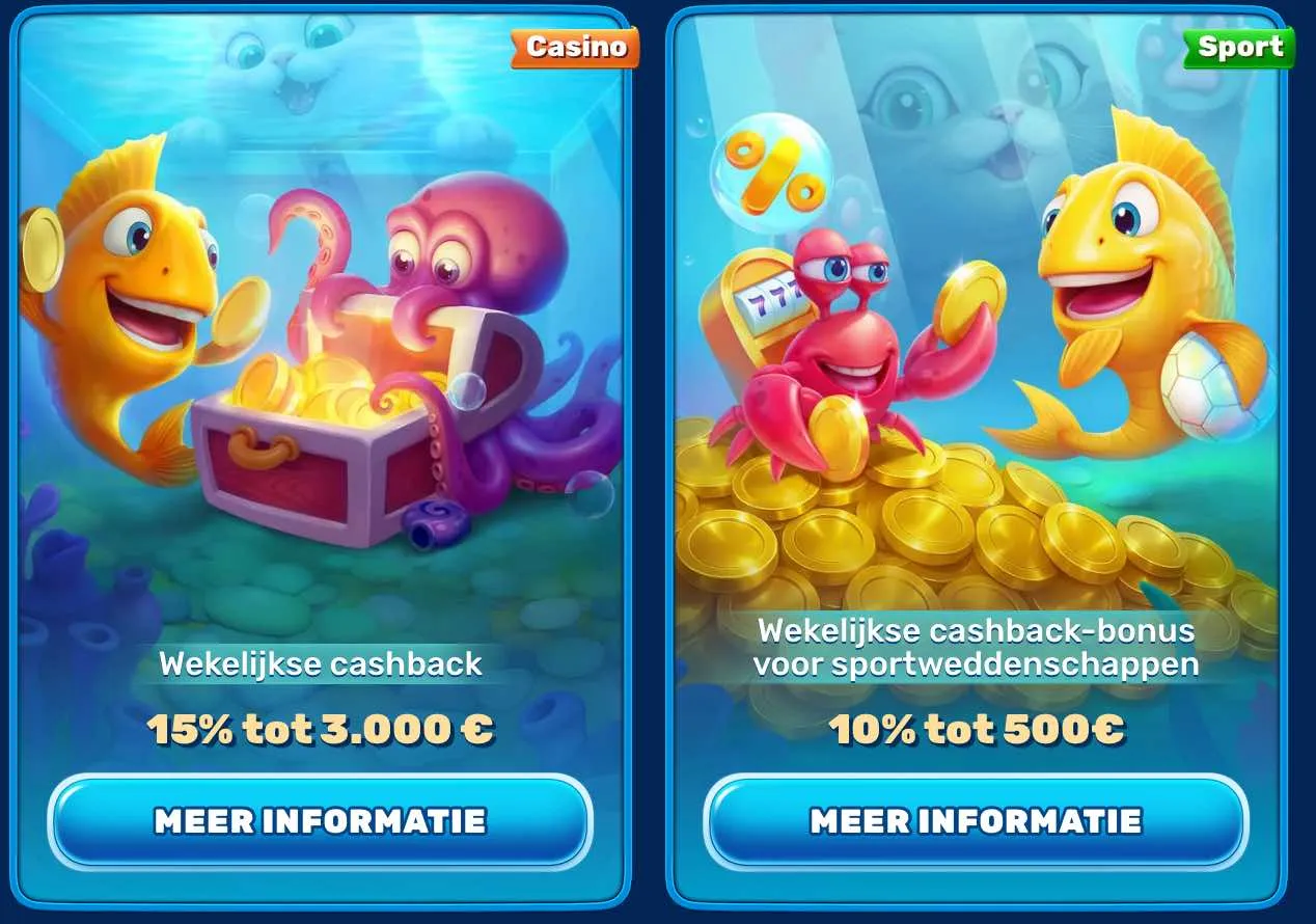 Welkomstbonus Spinfin Casino